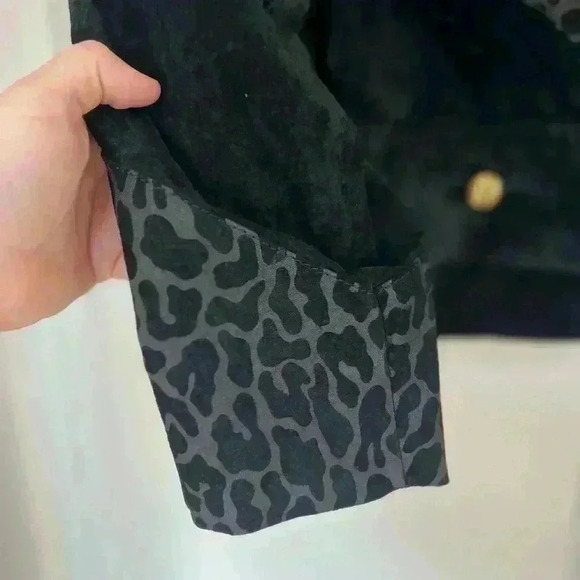 Vintage 80s West Bay Genuine Leather Jacket Size 8 (S/M), Animal Print Western - Picture 13 of 14